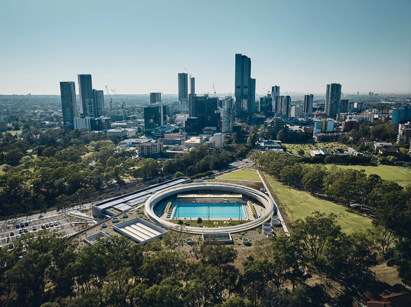 Press kit | 661-86 - Press release | Day One Winners of WAF 2024 International Architectural Awards Announced - World Architecture Festival (WAF) - Competition - Completed Buildings - Parramatta Aquatic Centre by Grimshaw and ABA with McGregor Coxall - Photo credit: Peter Bennetts