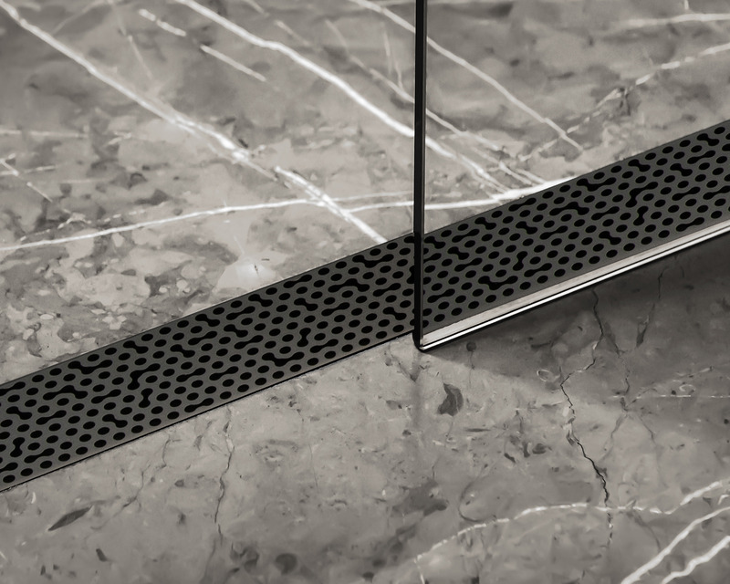 Dossier de presse | 7637-01 - Communiqué de presse | Infinity Drain® and Gensler Unveil Visually Stunning Linear Drain Design Inspired by the Science of Adhesion - Infinity Drain - Produit - Crédit photo : Infinity Drain<br style="">