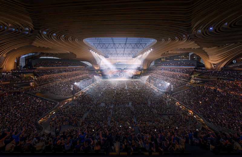 Press kit | 661-86 - Press release | Day One Winners of WAF 2024 International Architectural Awards Announced - World Architecture Festival (WAF) - Competition -  Highly Commended - Auckland Stadium At Quay Park by HKS - Photo credit: HKS