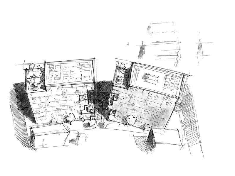 Dossier de presse | 7557-03 - Communiqué de presse | Découvrez la nouvelle oasis urbaine au centre de Tirana - OODA - Architecture résidentielle - Sketch - Crédit photo : OODA