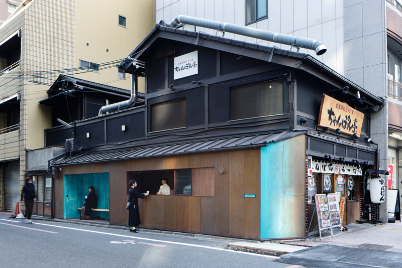 Press kit | 7629-01 - Press release | Suetomi AoQ Cafe Stand - Ryohei Tanaka / G ARCHITECTS STUDIO - Commercial Architecture - view from street_01 - Photo credit: Daisuke Shima