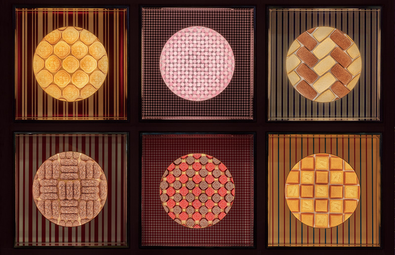 Dossier de presse | 5830-02 - Communiqué de presse | L’œuvre de HAKUTEN, « La beauté intérieure », remporte le prix de la Vitrine de l’année aux FRAME Awards 2024 - Hakuten Corporation - Art -  Ornaments with traditional Japanese patterns made from sweets  - Crédit photo : Masayuki Hayashi
