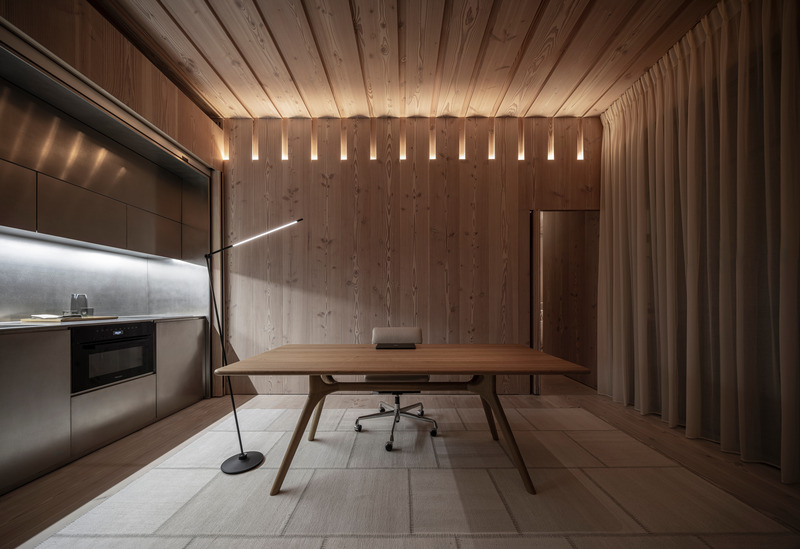 Dossier de presse | 7631-01 - Communiqué de presse | Getting Set for Another Working Day in 'Nature' - Baranowitz Kronenberg - Design d’intérieur résidentiel - Crédit photo : Amit Geron