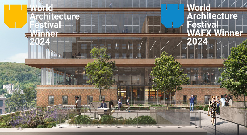 Press kit | 1387-12 - Press release | Montreal Chest Institute Rehabilitation Project Multi-Awarded at the World Architecture Festival in Singapore - NEUF architect(e)s - Institutional Architecture - Photo credit: NEUF architect(e)s