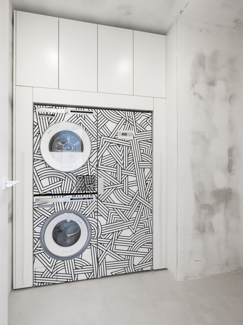 Press kit | 2247-13 - Press release | Maria X Maxim Kashin: Designing an Authorial Interior for the Flagship Showroom of Maria Company - Maxim Kashin Architect - Commercial Interior Design -  Home laundry ASKO x Maxim Kashin Architcts  - Photo credit: Inna Kablukova