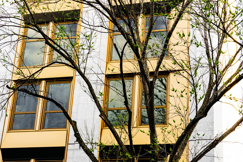 Press kit | 880-22 - Press release | Le Petit Laurent - MU Architecture - Residential Architecture - St-Laurent facade-detail - Photo credit: Nicolas Fransolet