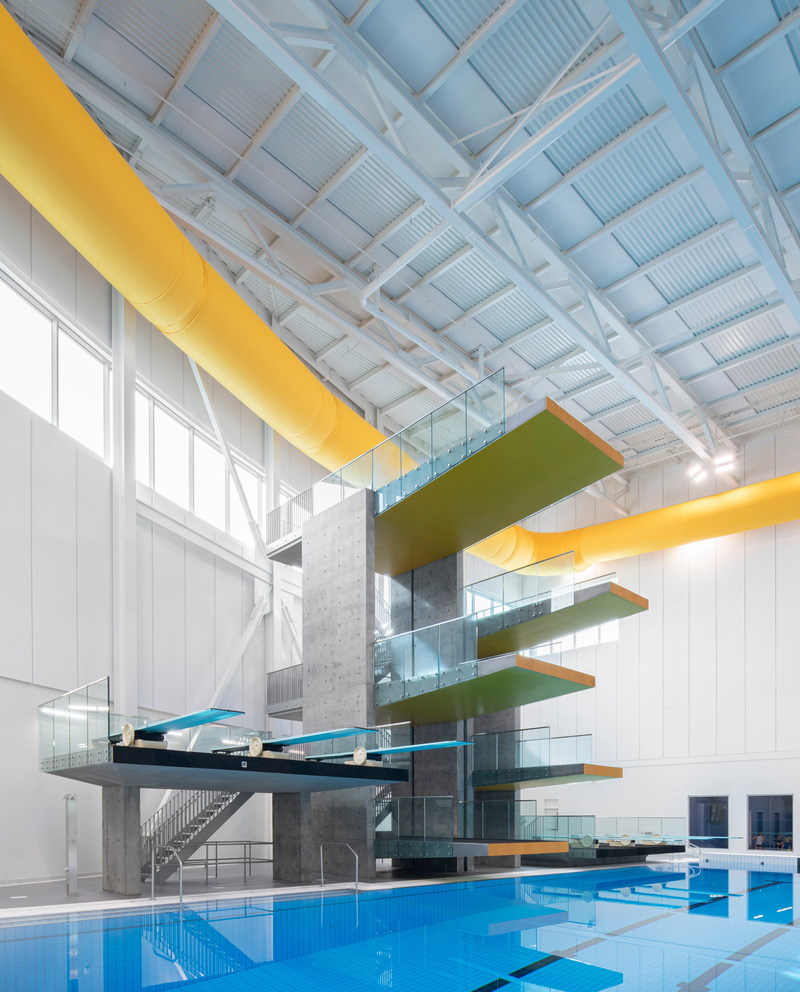 Press kit | 1303-25 - Press release | Laval’s Aquatic Complex: A Dynamic Space Centered Around its Community and Tomorrow’s Athletes - Sid Lee Architecture - Institutional Architecture - Photo credit: David Boyer