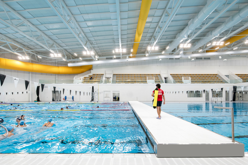 Press kit | 1303-25 - Press release | Laval’s Aquatic Complex: A Dynamic Space Centered Around its Community and Tomorrow’s Athletes - Sid Lee Architecture - Institutional Architecture - Photo credit: David Boyer