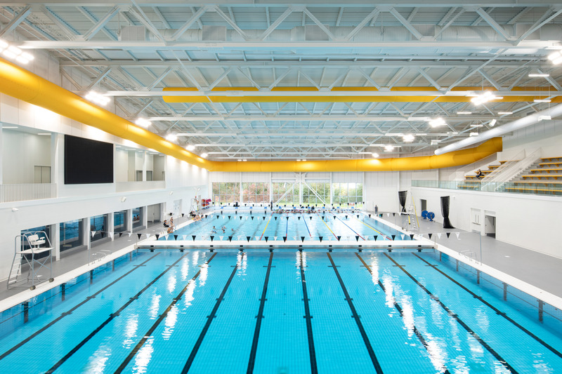 Press kit | 1303-25 - Press release | Laval’s Aquatic Complex: A Dynamic Space Centered Around its Community and Tomorrow’s Athletes - Sid Lee Architecture - Institutional Architecture - Photo credit: David Boyer