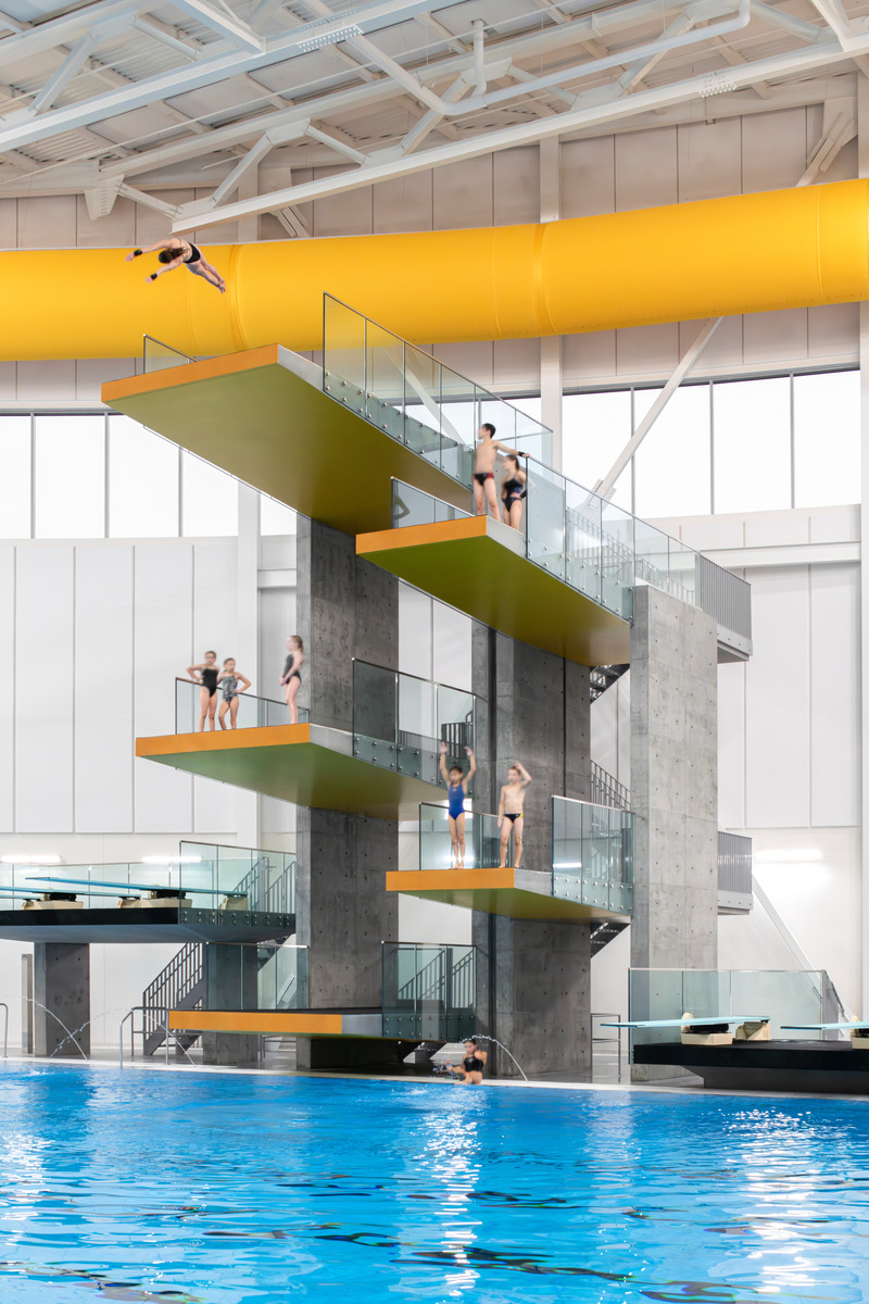 Press kit | 1303-25 - Press release | Laval’s Aquatic Complex: A Dynamic Space Centered Around its Community and Tomorrow’s Athletes - Sid Lee Architecture - Institutional Architecture - Photo credit: David Boyer