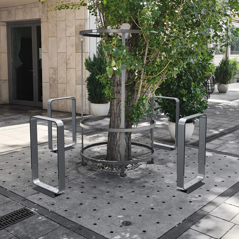 Dossier de presse | 7649-01 - Communiqué de presse | Le Q-RACK : un support pour vélos électriques avec station de recharge intégrée - AttiaDesign - Design urbain -  Le système offre des solutions flexibles pour aménager les paysages de manière créative et efficace.<br style="">  - Crédit photo : AttiaDesign