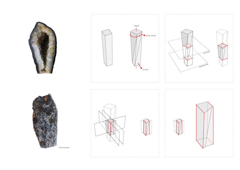 Press kit | 5649-03 - Press release | Like a Rock: Zenel Distinguishes Itself Within the Turkish Coastal Landscape - Aytac Architects - Residential Architecture - Formation Diagram - Photo credit: Aytac Architects