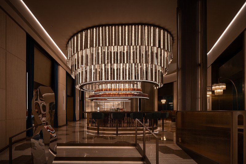 Dossier de presse | 3531-14 - Communiqué de presse | Crystal Orange Hotel, Shanghai Zhongshan Park - Vermilion Zhou Design Group - Design d’intérieur commercial - Hotel Executive Lounge - Crédit photo : Jian Quan Wu