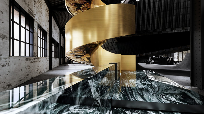 Press kit | 7645-01 - Press release | WOSA Sintered Stone Showroom - The Volks Design & Research Consulting Ltd. - Commercial Interior Design - Photo credit: The Volks Design Team