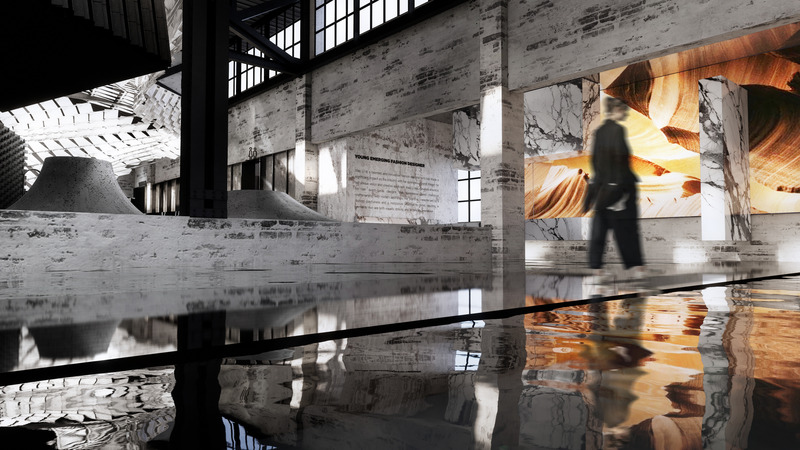 Press kit | 7645-01 - Press release | WOSA Sintered Stone Showroom - The Volks Design & Research Consulting Ltd. - Commercial Interior Design - Photo credit: The Volks Design Team