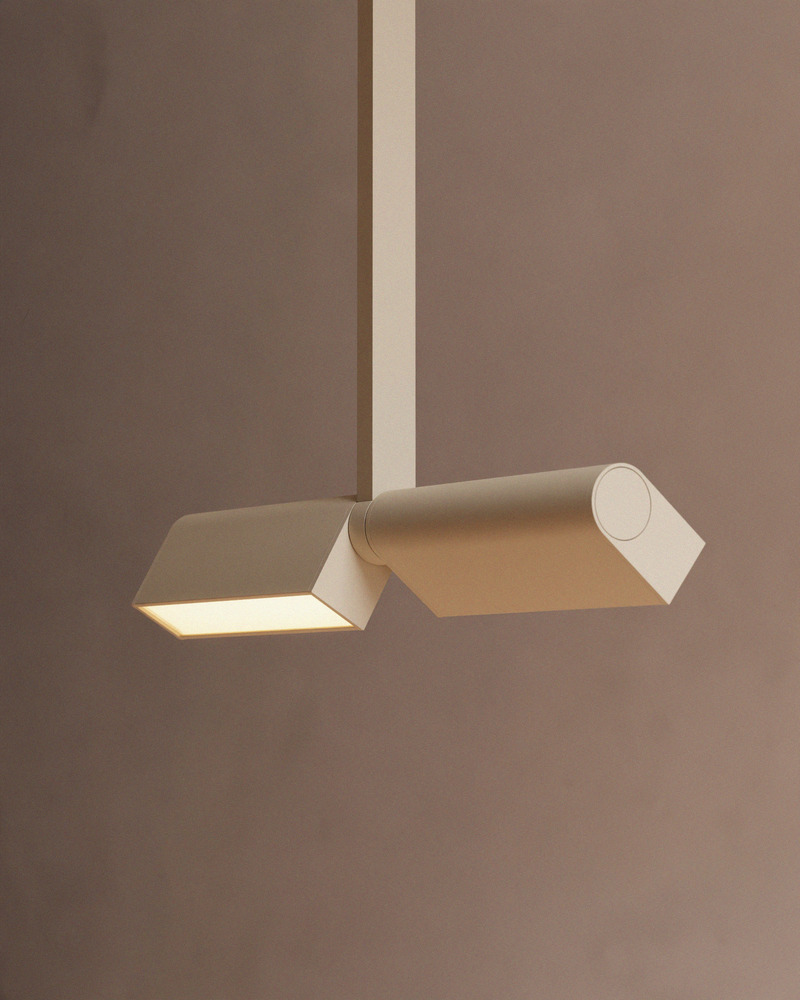 Press kit | 1619-10 - Press release | Lambert & Fils Introduces Ipoli: A Bright and Lively New Collection - Lambert & Fils - Lighting Design - <p class="">Ipoli 05, pendant, beige finish</p> - Photo credit: Darius Laprise
