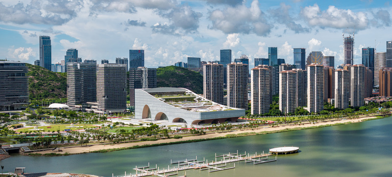 Press kit | 5204-03 - Press release | Hengqin Culture & Art Complex: A Beacon of Growth and a Bastion of Arts and Culture - Yunchao Xu/Atelier Apeiron - Commercial Architecture -  Overall view  - Photo credit:   Kunzhen Huang   