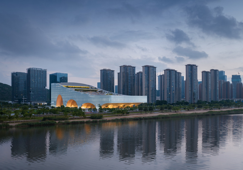 Press kit | 5204-03 - Press release | Hengqin Culture & Art Complex: A Beacon of Growth and a Bastion of Arts and Culture - Yunchao Xu/Atelier Apeiron - Commercial Architecture -  Waterfront view  - Photo credit:   Shengliang Su  