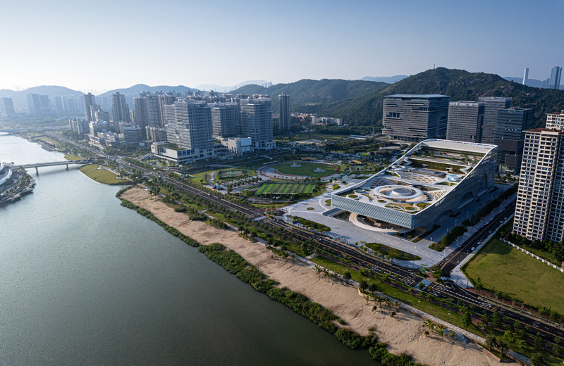 Press kit | 5204-03 - Press release | Hengqin Culture & Art Complex: A Beacon of Growth and a Bastion of Arts and Culture - Yunchao Xu/Atelier Apeiron - Commercial Architecture -  Overall view  - Photo credit:   Schran Image  