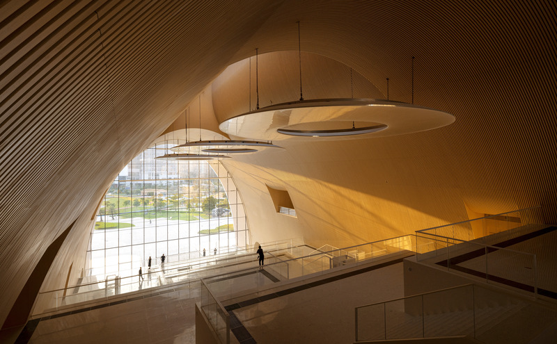Press kit | 5204-03 - Press release | Hengqin Culture & Art Complex: A Beacon of Growth and a Bastion of Arts and Culture - Yunchao Xu/Atelier Apeiron - Commercial Architecture - View towards the park  - Photo credit:  Schran Image 