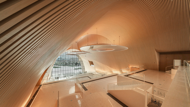 Press kit | 5204-03 - Press release | Hengqin Culture & Art Complex: A Beacon of Growth and a Bastion of Arts and Culture - Yunchao Xu/Atelier Apeiron - Commercial Architecture - View towards the park  - Photo credit: Yipeng Lv