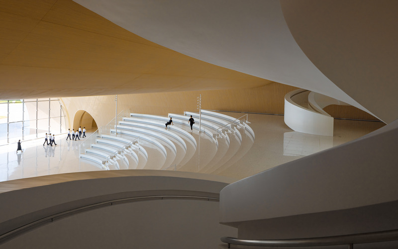 Press kit | 5204-03 - Press release | Hengqin Culture & Art Complex: A Beacon of Growth and a Bastion of Arts and Culture - Yunchao Xu/Atelier Apeiron - Commercial Architecture - Spiral stairs  - Photo credit:  Schran Image 