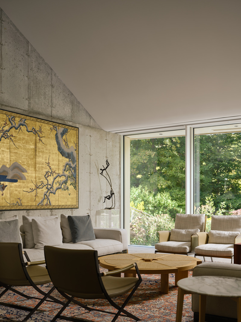 Dossier de presse | 7679-01 - Communiqué de presse | La maison passive West Don Ravine : la progression naturelle de Poiesis Architecture vers la conception passive - Poiesis Architecture - Architecture résidentielle - Salon avec vue sur le ravin - Crédit photo : Doublespace Photography