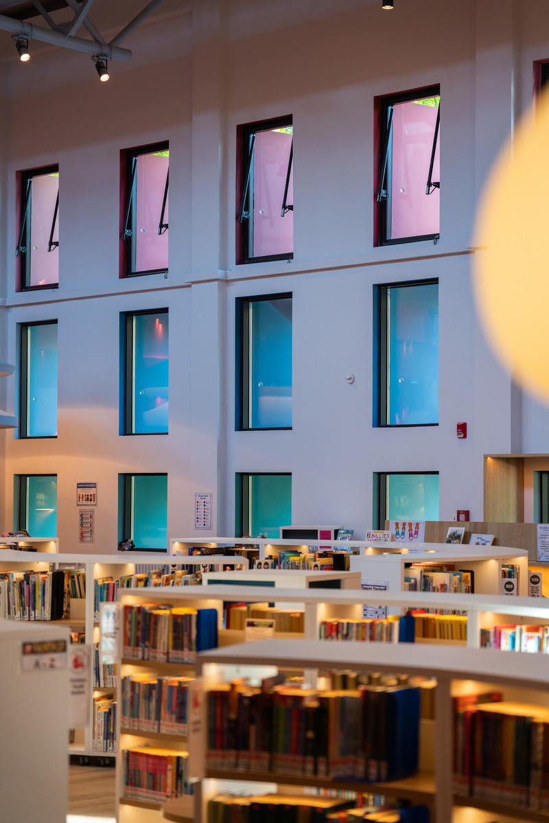 Dossier de presse | 7640-01 - Communiqué de presse | Children's Library at the Western Academy of Beijing - Studio Vapore - Architecture institutionnelle - Crédit photo : <p class="">Wu JianQuan</p>