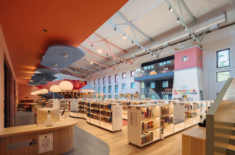 Dossier de presse | 7640-01 - Communiqué de presse | Children's Library at the Western Academy of Beijing - Studio Vapore - Architecture institutionnelle - Crédit photo : <p class="">Wu JianQuan</p>