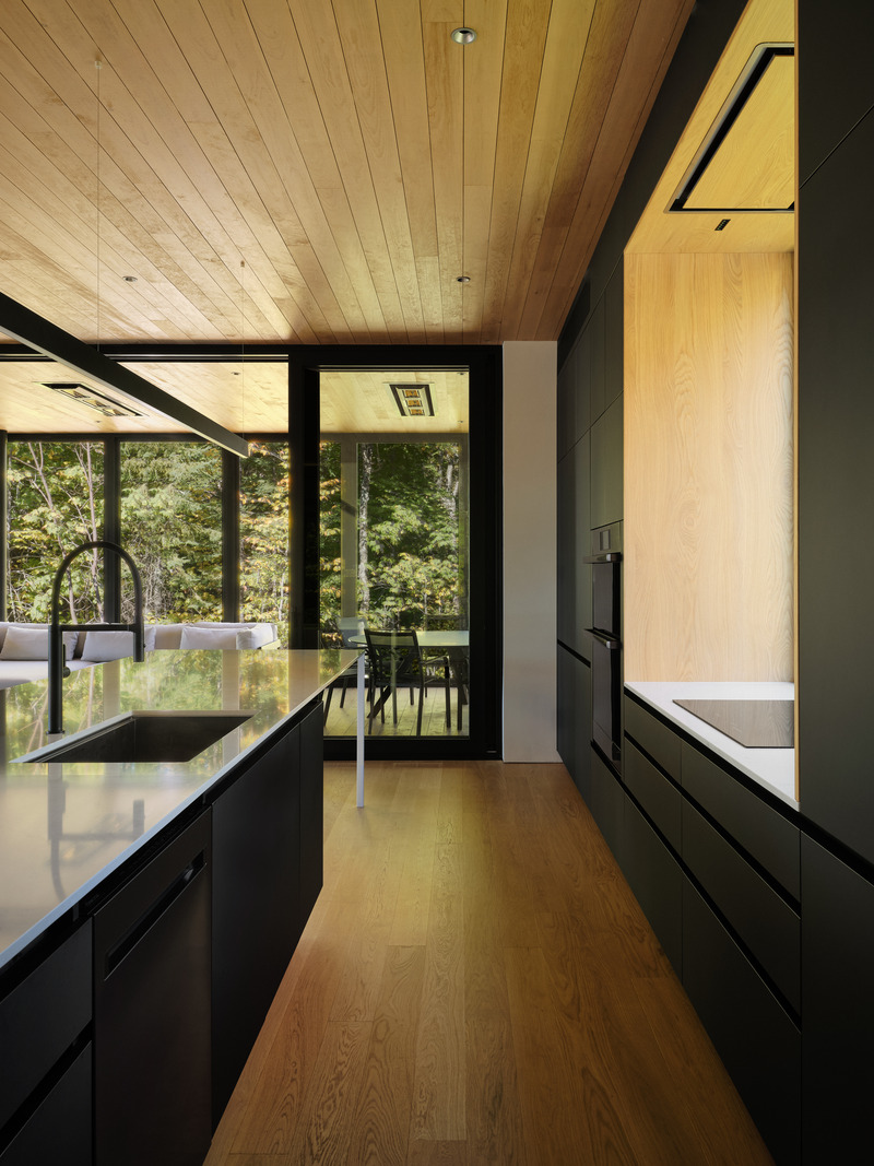 Dossier de presse | 7627-01 - Communiqué de presse | Entre lac et forêt - LOCUS architecture+design - Architecture résidentielle - Crédit photo : Maxime Brouillet