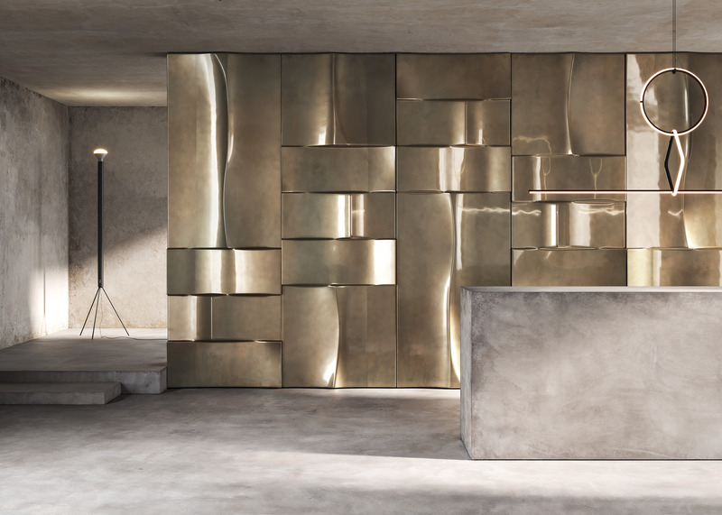 Press kit | 4232-28 - Press release | Superfici Venice Collection by Materica - Materica - Product -  <p> <b><i>Stack</i></b> by Antonio Pio Saracino, amplifying the material opulence of the surfaces<span></span> </p>  - Photo credit: Courtesy of Materica