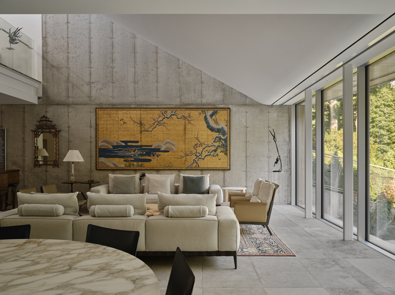 Dossier de presse | 7679-01 - Communiqué de presse | La maison passive West Don Ravine : la progression naturelle de Poiesis Architecture vers la conception passive - Poiesis Architecture - Architecture résidentielle - Espace de vie orienté vers le ravin - Crédit photo : Doublespace Photography