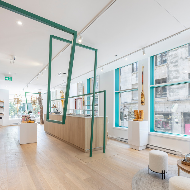 Dossier de presse | 788-10 - Communiqué de presse | Une immersion contemporaine dans la culture crie - Clairoux - Design d’intérieur commercial - Crédit photo : Julien Perron Gagne