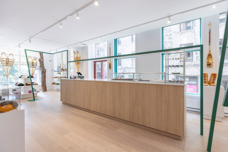Dossier de presse | 788-10 - Communiqué de presse | Une immersion contemporaine dans la culture crie - Clairoux - Design d’intérieur commercial - Crédit photo : Julien Perron Gagne