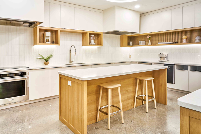 Press kit | 7683-01 - Press release | Made by Gather's Montreal Office - Espazio Design - Commercial Interior Design - Test kitchen - Photo credit: Made by Gather