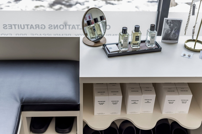 Dossier de presse | 6480-02 - Communiqué de presse | Espace Skins, la clinique médico-esthétique qui allie élégance, fonctionnalité, confort et confidentialité - Indee Design - Design d’intérieur commercial - Crédit photo : Caroline Thibault