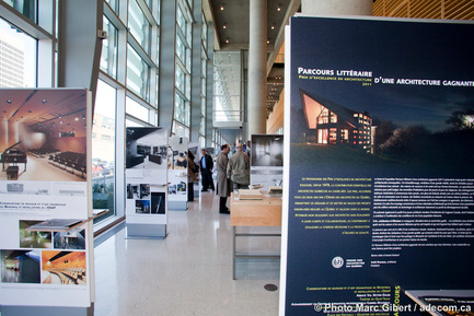 Press kit | 774-08 - Press release | Exposition « Parcours littéraire d’une architecture gagnante » à Québec - L'Ordre des architectes du Québec (OAQ) - Event + Exhibition