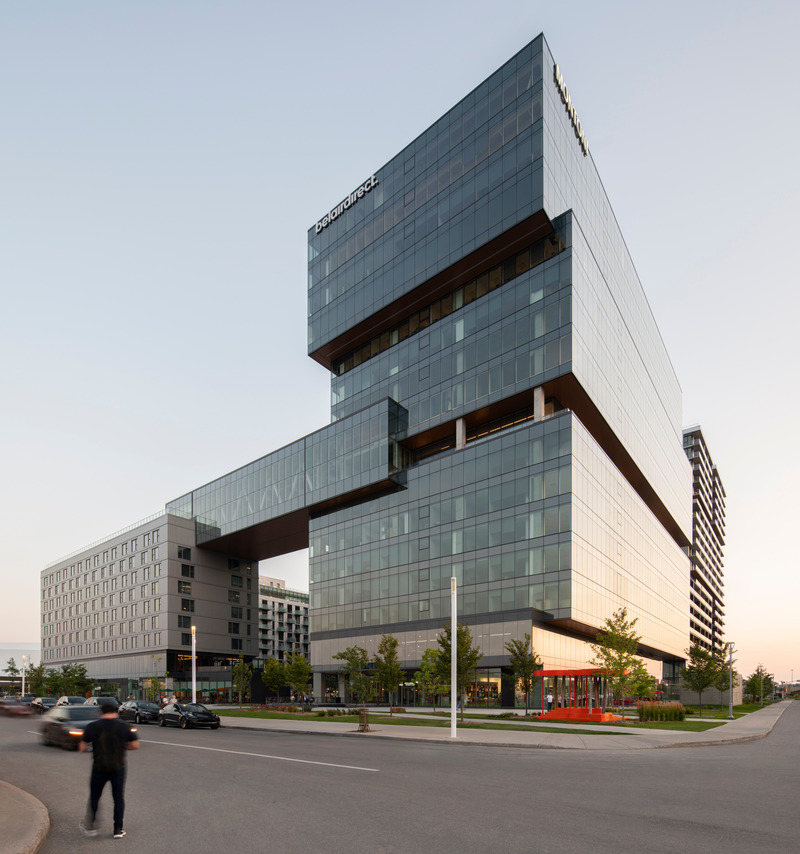 Dossier de presse | 1303-27 - Communiqué de presse | Espace Montmorency : un modèle de densification intelligente qui redéfinit le centre-ville de la couronne nord - Montoni, Fonds immobilier de solidarité FTQ & Sid Lee Architecture - Architecture résidentielle - Crédit photo : David Boyer