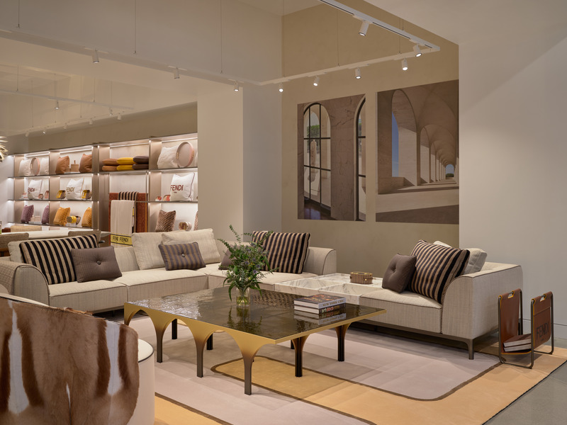 Press kit | 5174-07 - Press release | Maison Territo: An Immersive Journey into Italian Luxury at Royalmount - Maison Territo & blanchette archi.design - Commercial Architecture - Fendi Casa - Photo credit: Phil Bernard