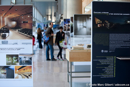 Press kit | 774-08 - Press release | Exposition « Parcours littéraire d’une architecture gagnante » à Québec - L'Ordre des architectes du Québec (OAQ) - Event + Exhibition