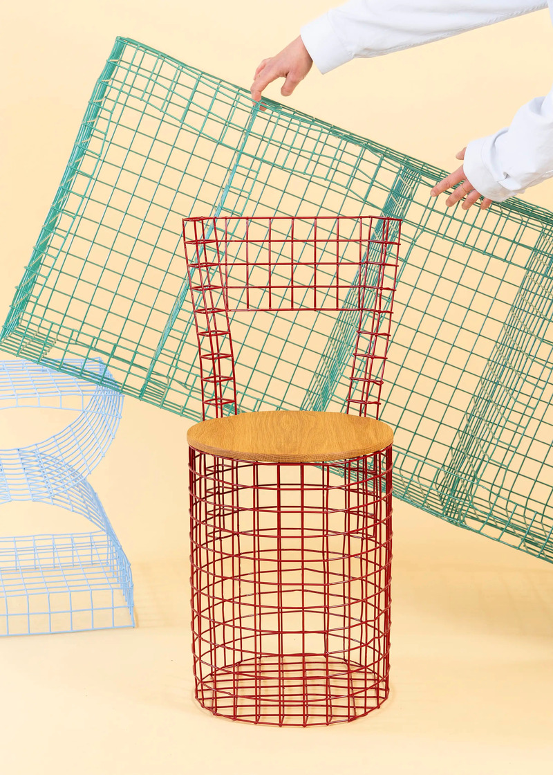Dossier de presse | 611-47 - Communiqué de presse | Complètement Design 2025 : une édition sous le signe du processus créatif - Index-Design - Évènement + Exposition - Fresh Catch chair, Lauren Goodman - Crédit photo : ©PJCouture