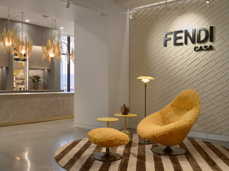 Press kit | 5174-07 - Press release | Maison Territo: An Immersive Journey into Italian Luxury at Royalmount - Maison Territo & blanchette archi.design - Commercial Architecture -  Fendi Casa, Louis Poulsen and Devialet  - Photo credit: Phil Bernard