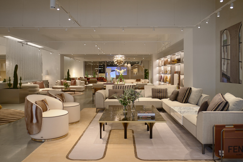 Press kit | 5174-07 - Press release | Maison Territo: An Immersive Journey into Italian Luxury at Royalmount - Maison Territo & blanchette archi.design - Commercial Architecture - Fendi Casa - Photo credit: Phil Bernard