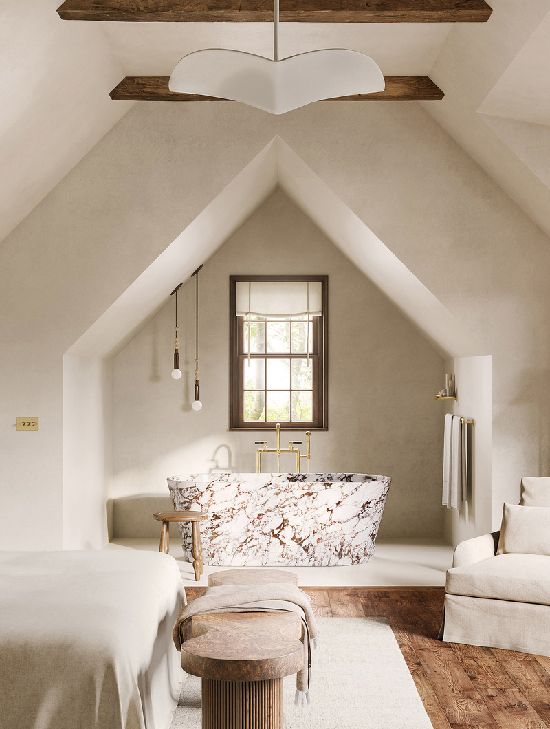 Dossier de presse | 3127-02 - Communiqué de presse | T-Residence - DJDS - Dorothee Junkin Design Studio - Design d’intérieur résidentiel - T-Residence_Tub Alcove Detail - Crédit photo : DJDS - Dorothee Junkin Design Studio