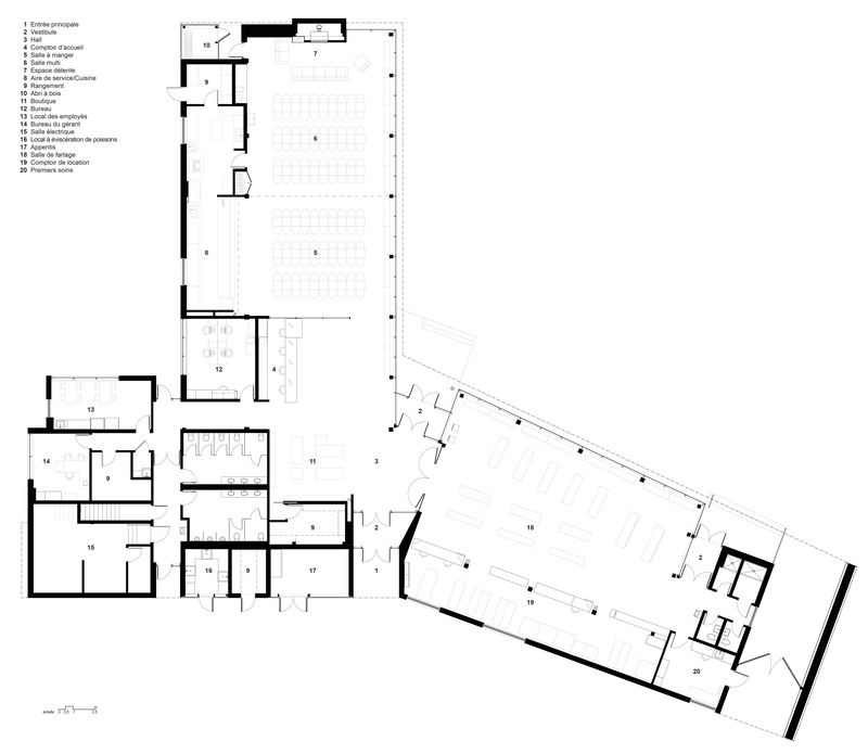 Dossier de presse | 2263-15 - Communiqué de presse | Camp Mercier : un nouveau pavillon enraciné dans le paysage laurentien - Anne Carrier Architectes - Architecture institutionnelle - Crédit photo :  ACA 