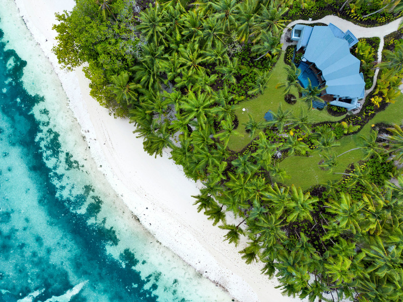 Press kit | 7684-01 - Press release | Waldorf Astoria Seychelles Platte Island:   A New Era of Luxury in the      Seychelles - Eco-id Architects - Commercial Architecture -  Aerial View of the Villa  - Photo credit: Waldorf Astoria Seychelles Platte Island