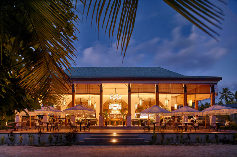 Press kit | 7684-01 - Press release | Waldorf Astoria Seychelles Platte Island:   A New Era of Luxury in the      Seychelles - Eco-id Architects - Commercial Architecture -  <h3>Specialty Restaurant - Maison des Epices<br></h3>  - Photo credit: Waldorf Astoria Seychelles Platte Island