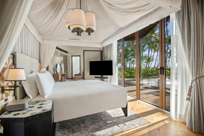 Press kit | 7684-01 - Press release | Waldorf Astoria Seychelles Platte Island:   A New Era of Luxury in the      Seychelles - Eco-id Architects - Commercial Architecture -  Villa Interior   - Photo credit: Waldorf Astoria Seychelles Platte Island