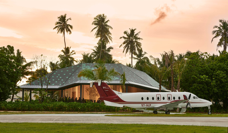 Press kit | 7684-01 - Press release | Waldorf Astoria Seychelles Platte Island:   A New Era of Luxury in the      Seychelles - Eco-id Architects - Commercial Architecture - Arrival Building - Photo credit: Waldorf Astoria Seychelles Platte Island