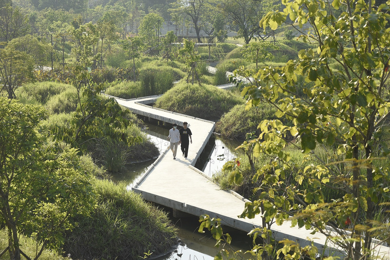 Dossier de presse | 7501-07 - Communiqué de presse | Build the Future: Submissions Are Now Open for the BLT Built Design Awards 2025 - 3C Awards - Concours - Benjakitti Forest Park, Arsomsilp Community and Environmental Architect + TURENSCAPE - Crédit photo : Royal Thai Army - 1st Development Division, Sarakadee Magazine, Mr.Srirath Somsawat